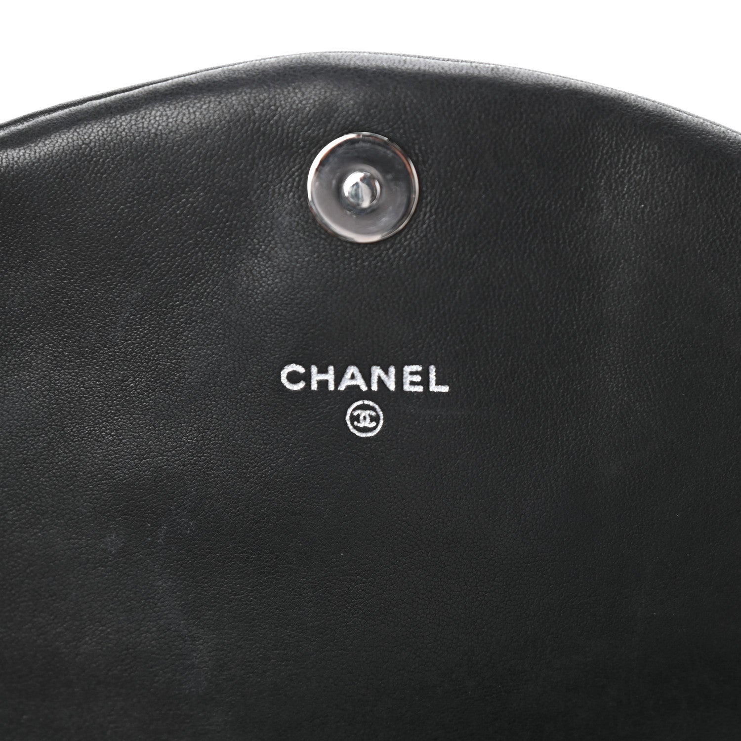 Chanel Lambskin Half Moon Wallet On Chain WOC Black 6 of 11