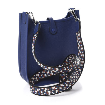 Hermes Taurillon Maurice Zigzag Evelyne TPM Bleu Saphir Bleu Zellige Indigo Black 3 of 11