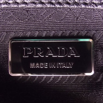 Prada Leather Large Logo Bowler Black 8 of 9