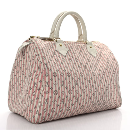 Louis Vuitton Mini Lin Croisette Speedy 30 Rouge 3 of 10