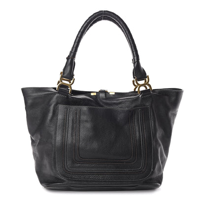 Chloe Calfskin Large New Marcie Tote Black 1 of 8