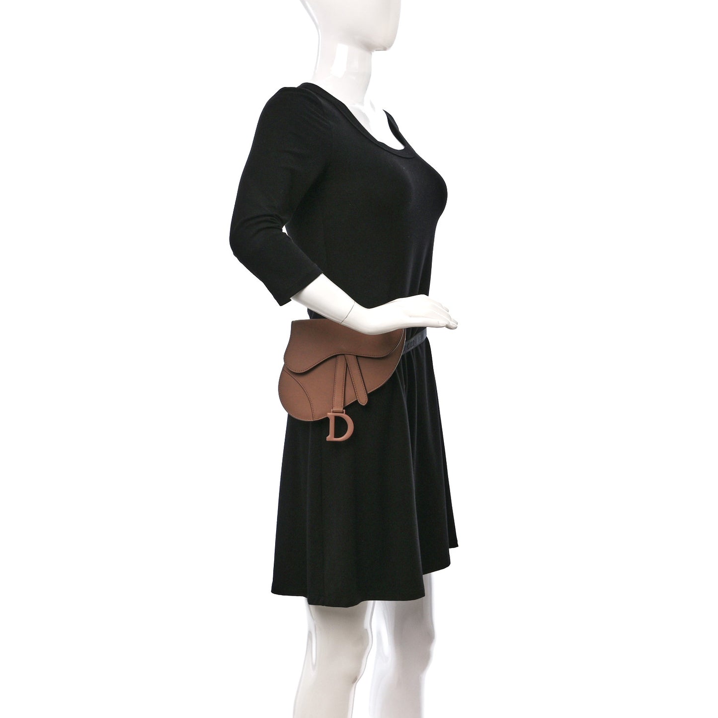 Ultra Matte Calfskin Saddle Belt Bag Rose Des Vents