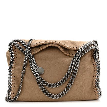 Stella McCartney Shaggy Deer Mini Falabella Fold Over Tote Beige 1 of 10
