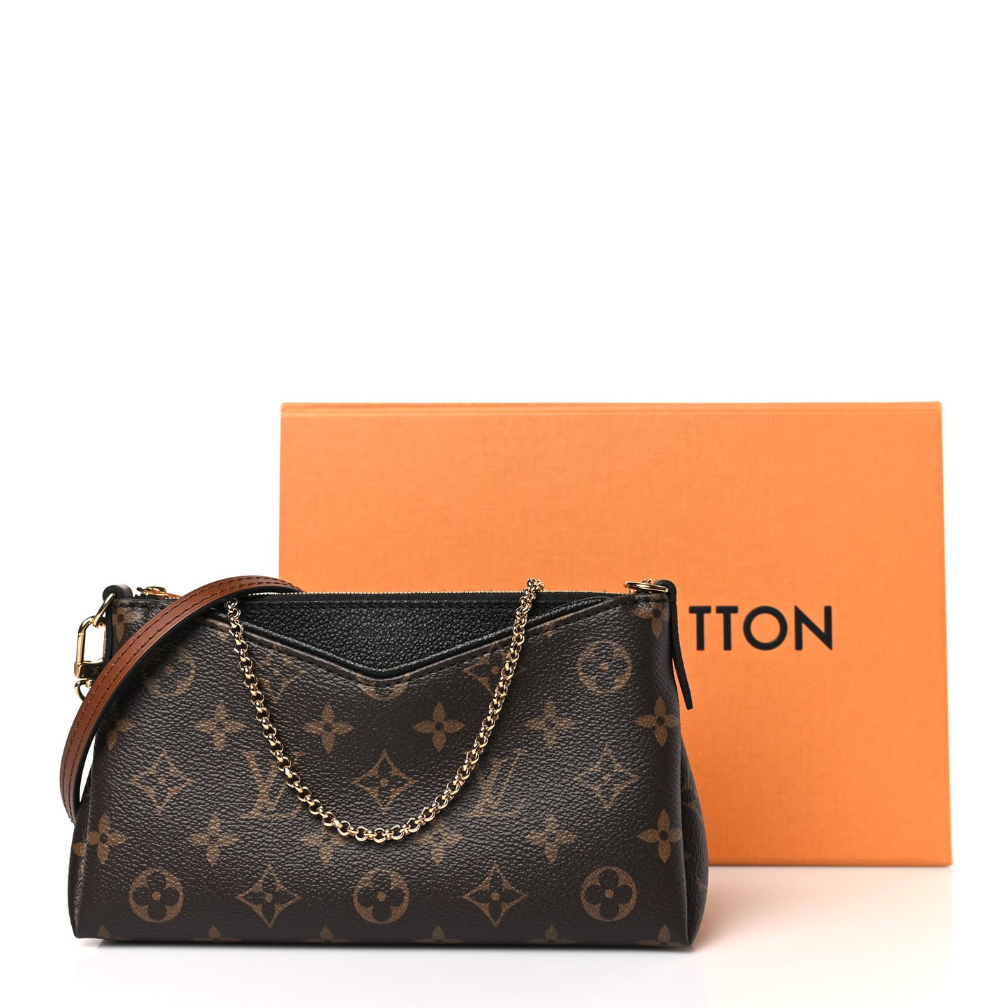 Monogram Pallas Clutch Black