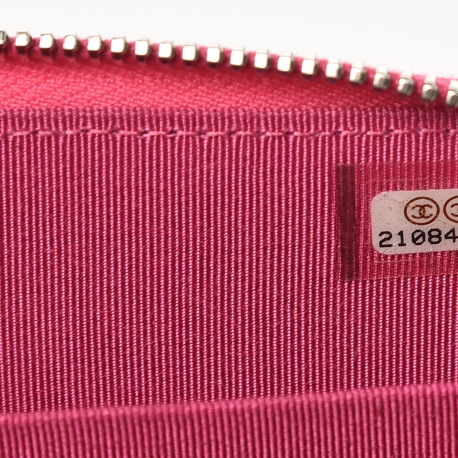 Chanel Caviar Quilted Zip Coin Purse Pink 7 of 8
