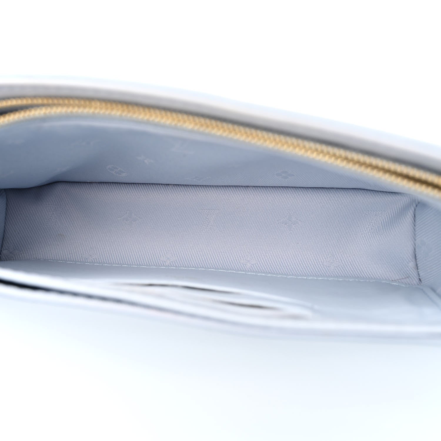 Louis Vuitton Calfskin Bubblegram Wallet On Strap Ice Blue 5 of 11