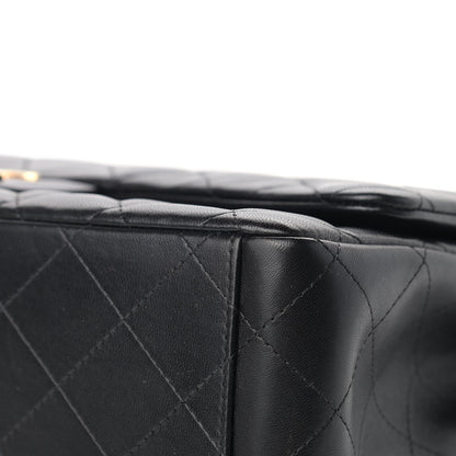 Chanel Lambskin Quilted Maxi Double Flap Black 9 of 17