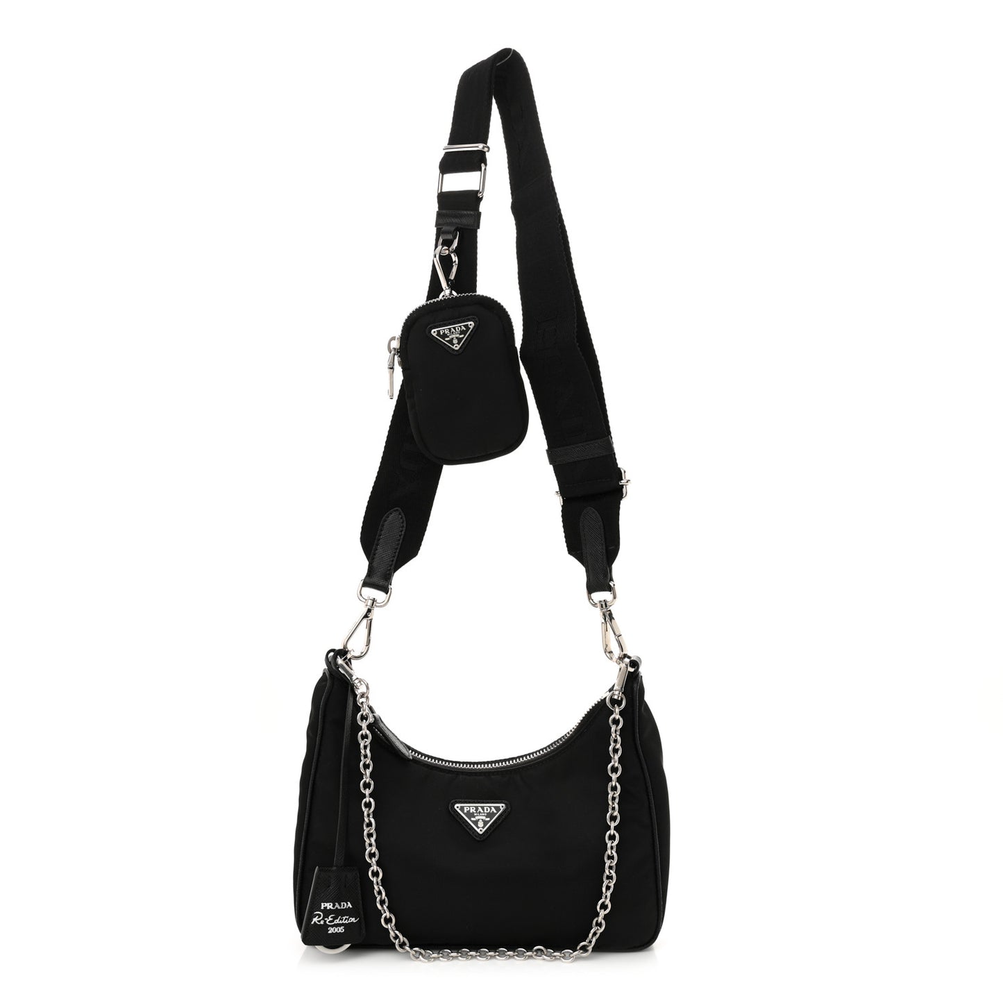 Nylon Re-Edition 2005 Shoulder Bag Black