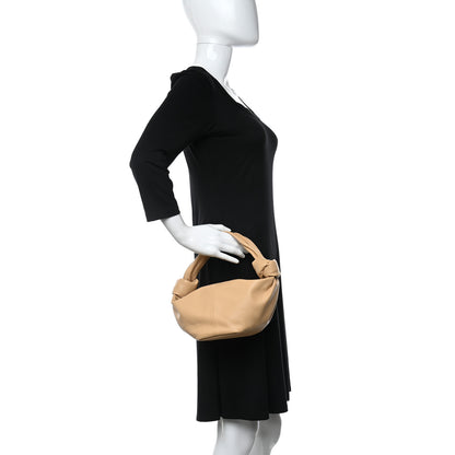 Bottega Veneta Calfskin Mini Double Knot Bag Almond 2 of 8