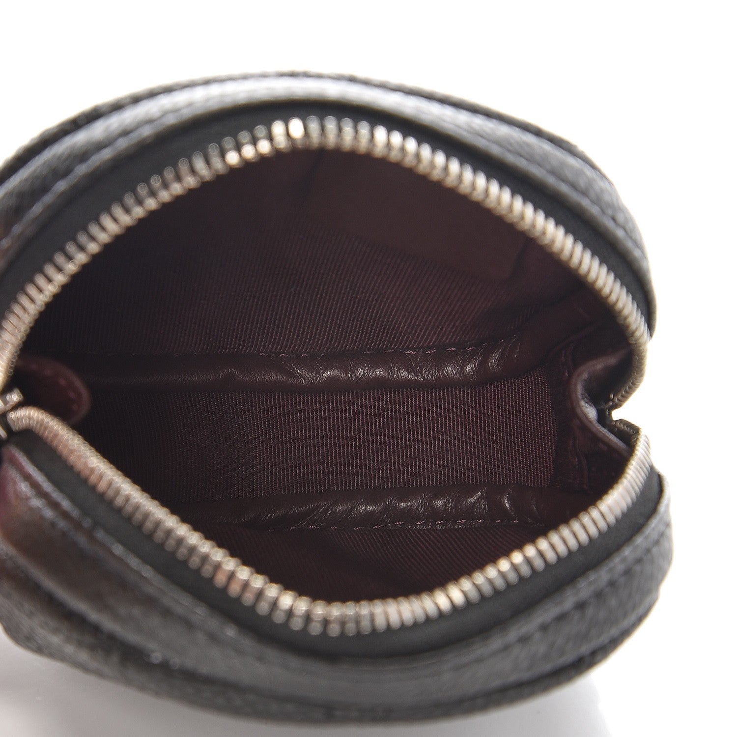 Chanel Metallic Caviar Quilted Zip Around Classic Coin Purse Black 5 of 8