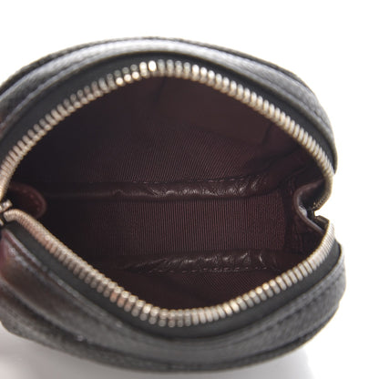 Chanel Metallic Caviar Quilted Zip Around Classic Coin Purse Black 5 of 8