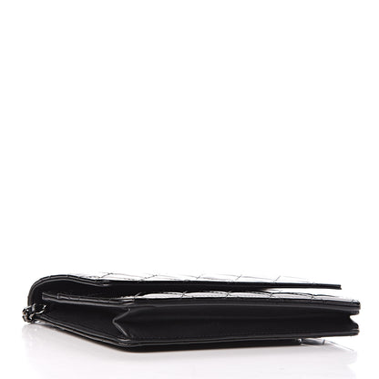 Chanel Patent Quilted Wallet On Chain WOC Black 4 of 14