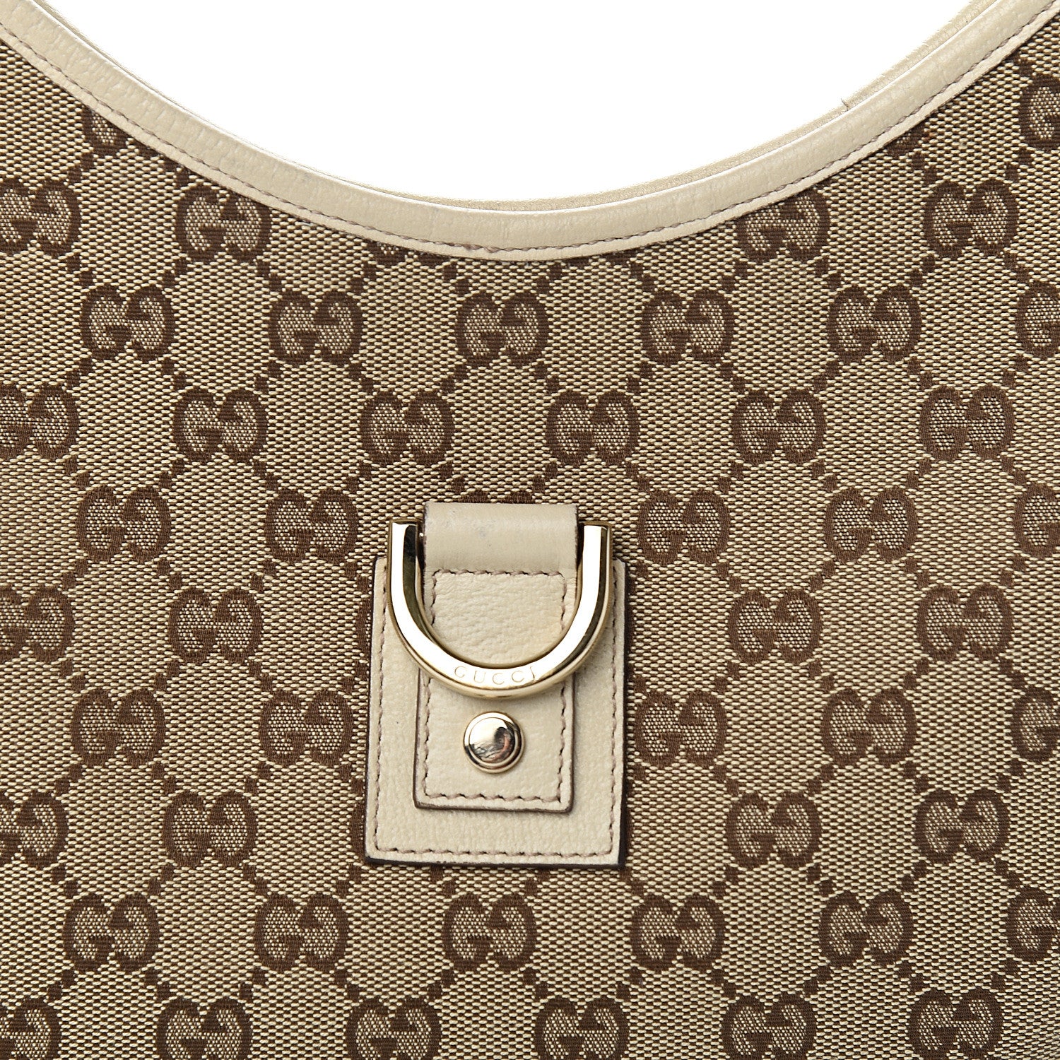 Gucci Monogram Medium Abbey D Ring Hobo Off White 9 of 9