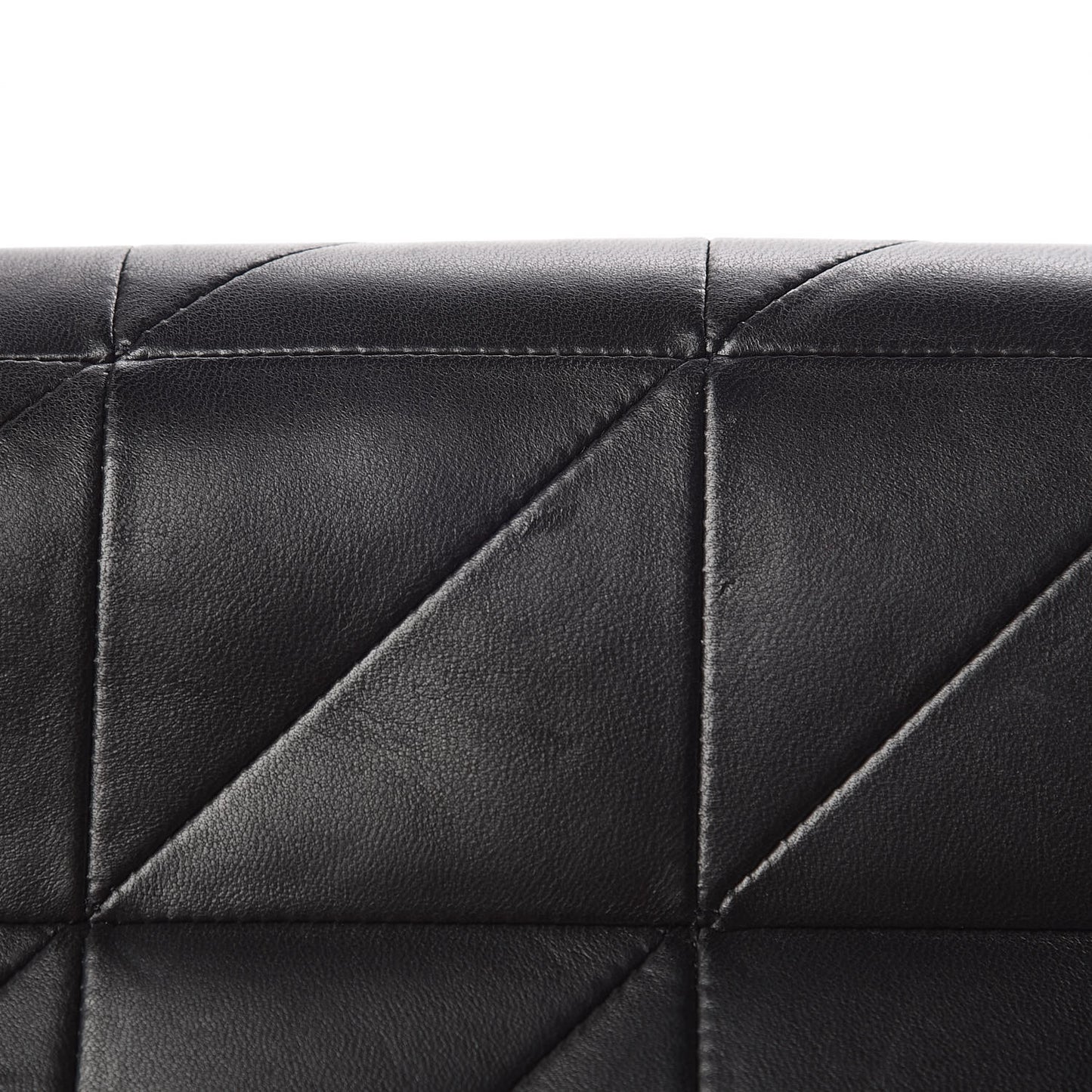 Lambskin Patchwork Monogram Large Jamie Black