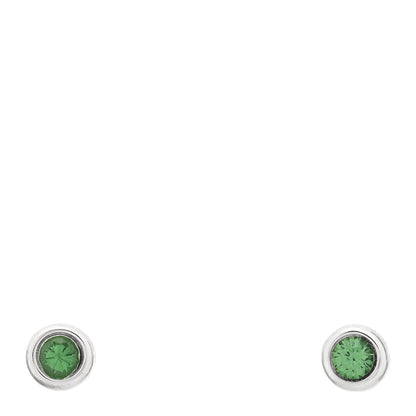 Tiffany Sterling Silver Tsavorite Color By The Yard Earrings 1 of 5