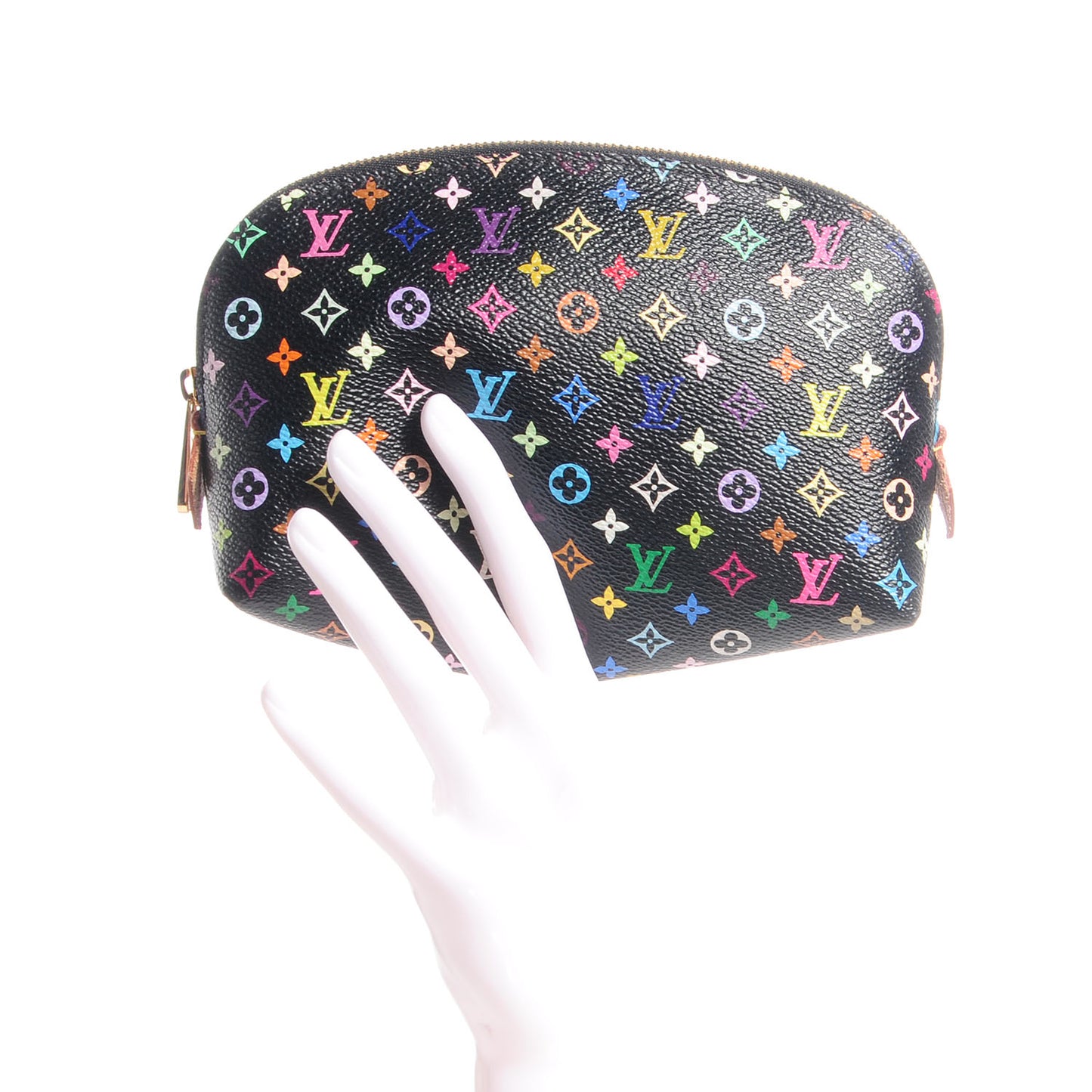 Monogram Multicolor Cosmetic Pouch Black Grenade