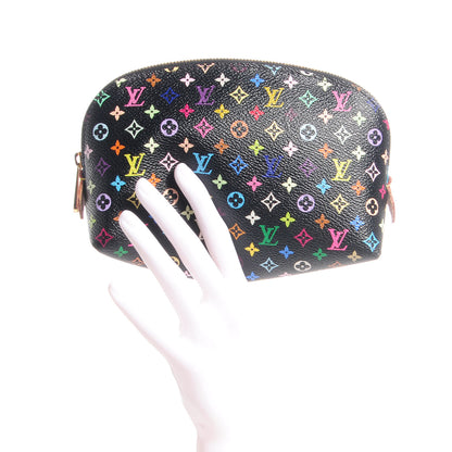 Louis Vuitton Monogram Multicolor Cosmetic Pouch Black Grenade 2 of 8