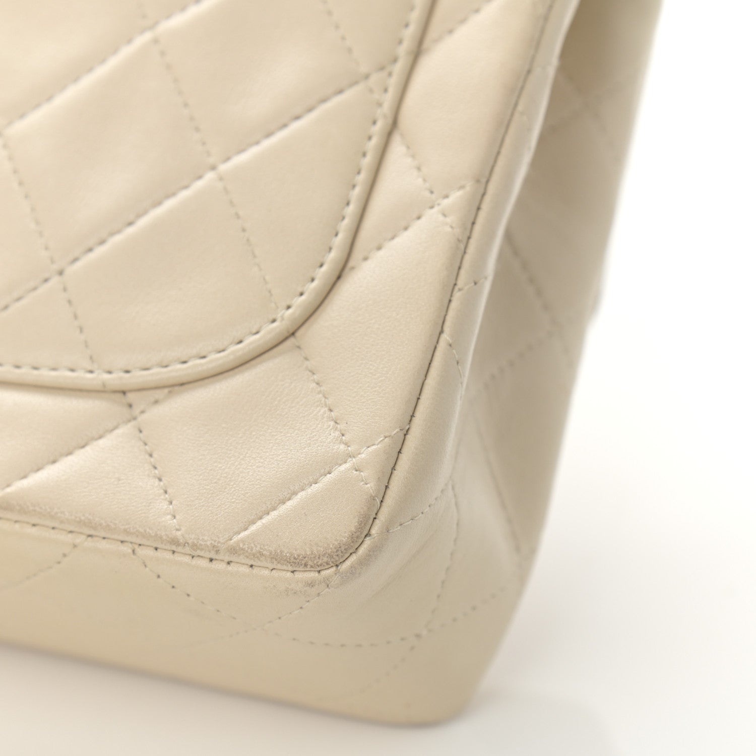 Chanel Lambskin Quilted Mini Square Flap Beige 12 of 15