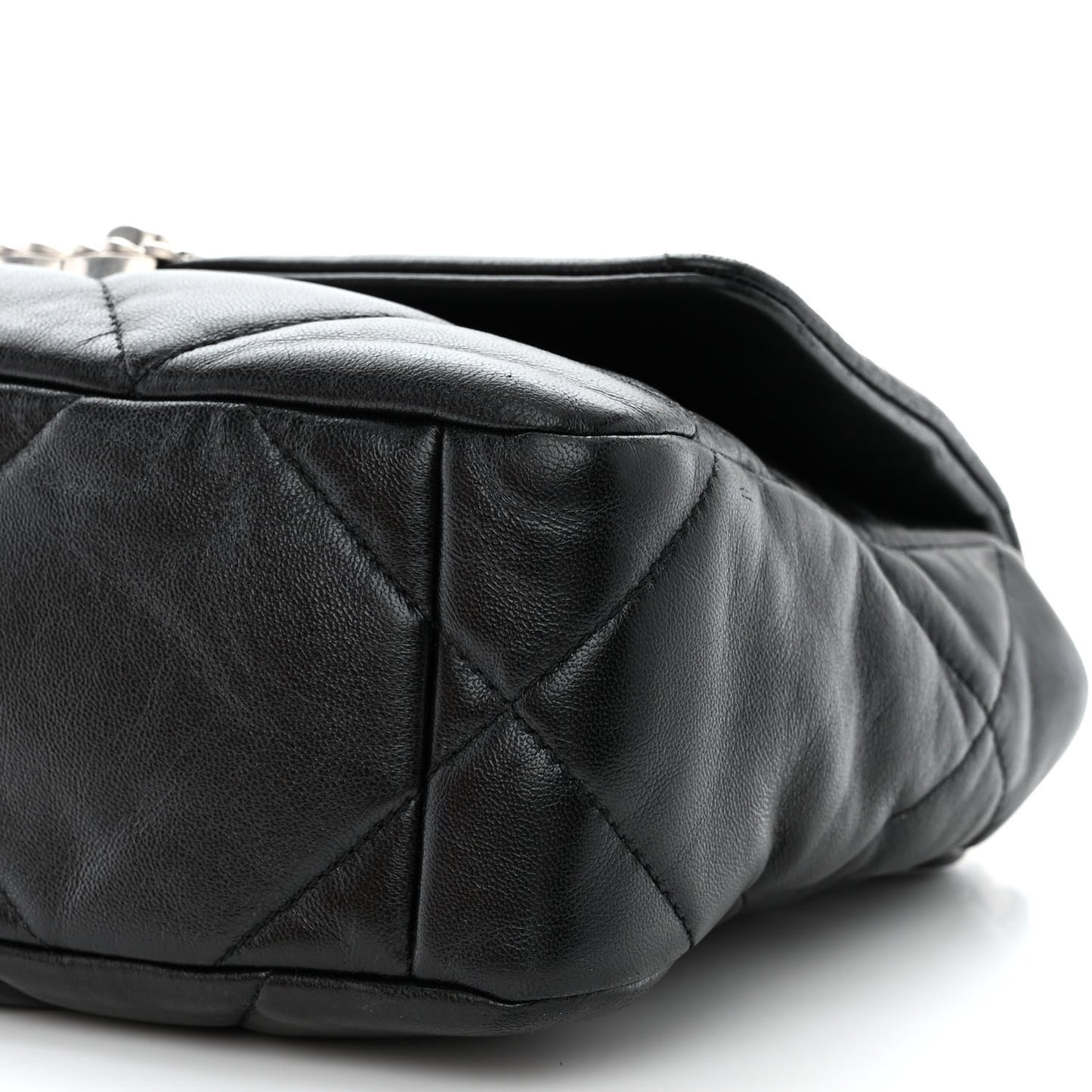 Lambskin Quilted Medium Chanel 19 Flap Black