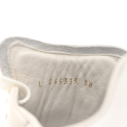Chanel Suede Calfskin Quilted Sneakers 38 White 10 of 11