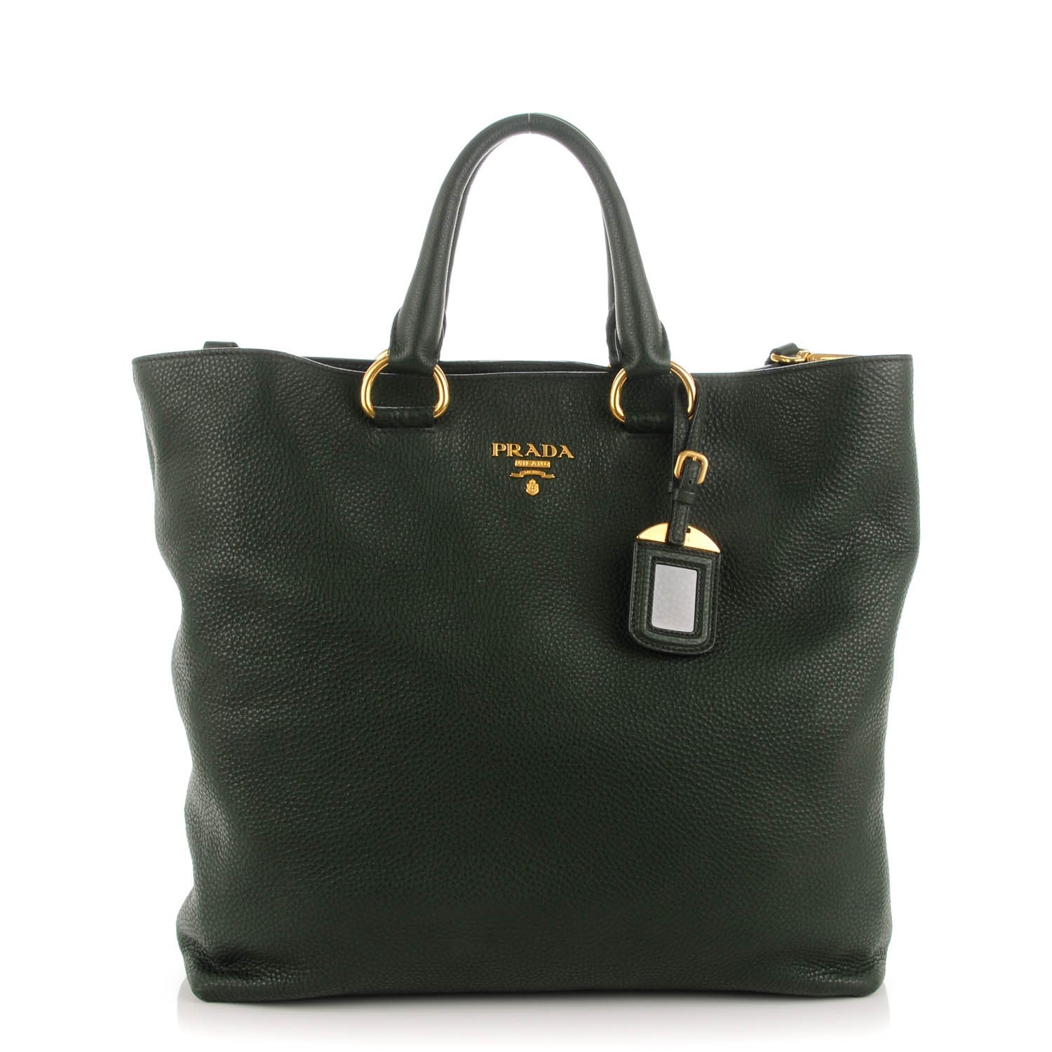 Prada Vitello Daino Tote Foresta 1 of 8