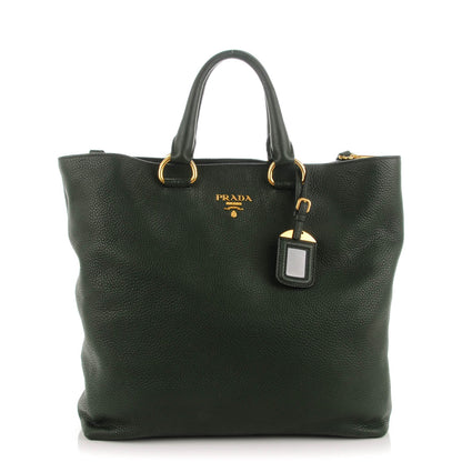 Prada Vitello Daino Tote Foresta 1 of 8