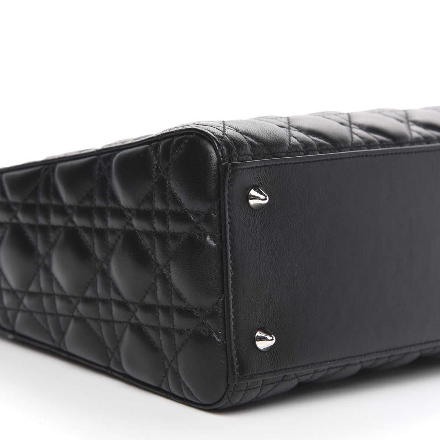 Lambskin Cannage Medium Lady Dior Black