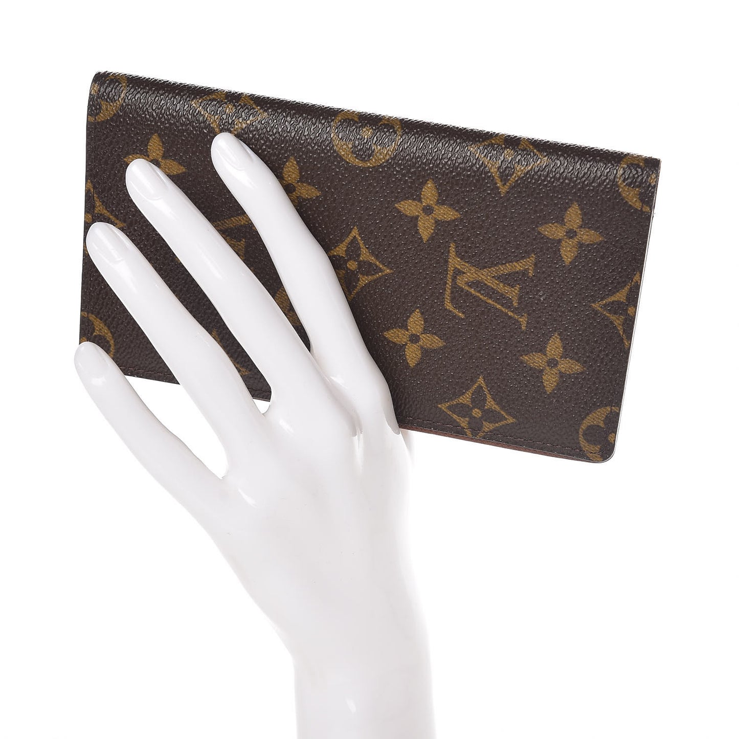 Monogram Checkbook Holder Case Wallet