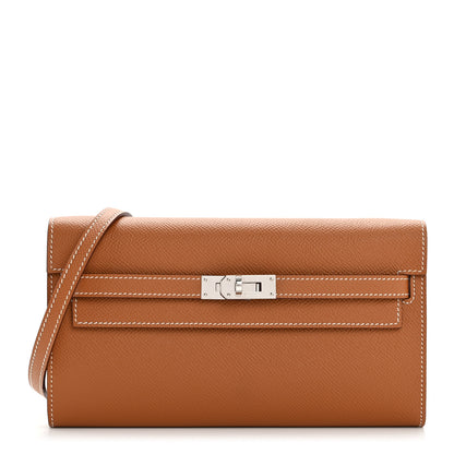 Hermes Epsom Kelly Wallet To Go Gold 1 of 10