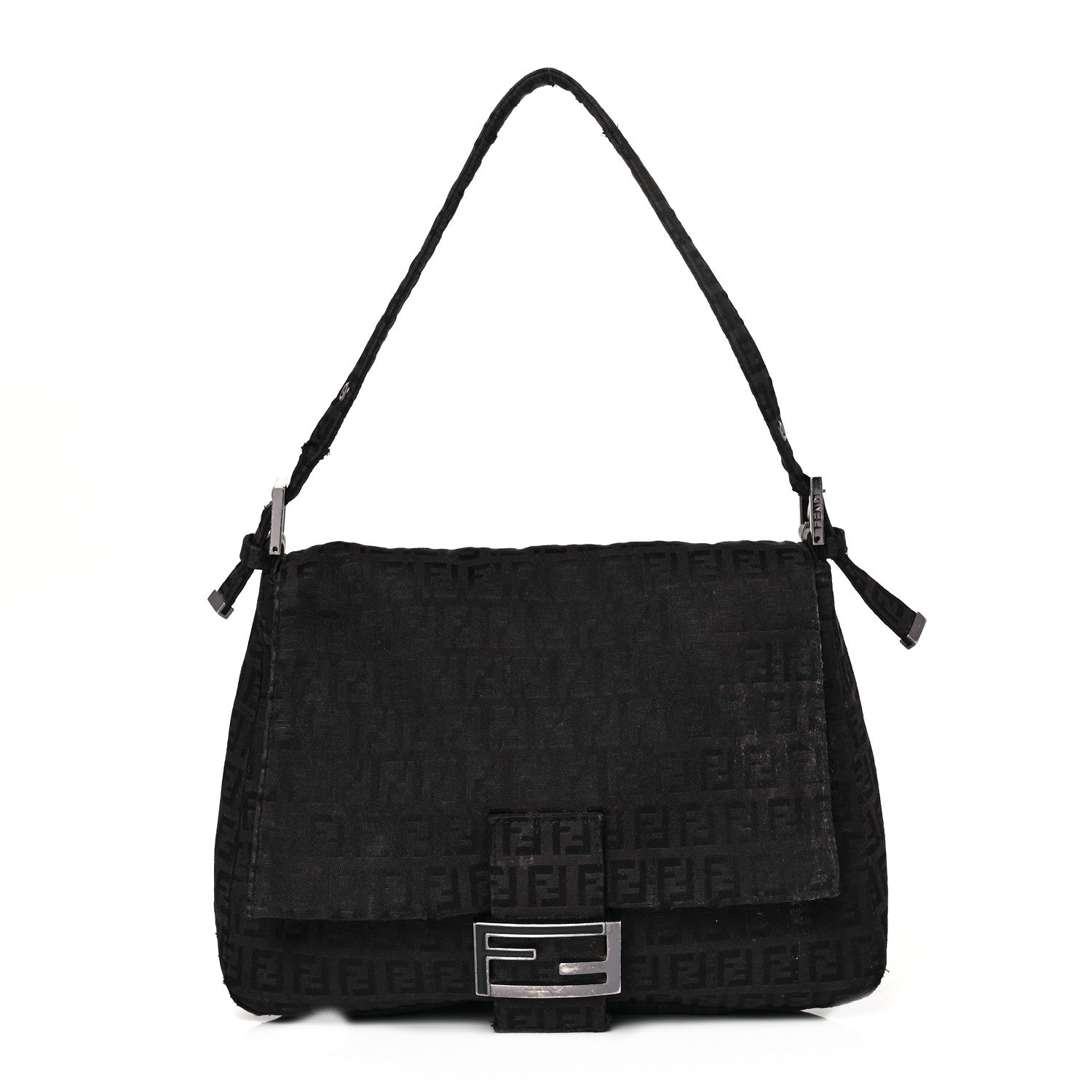Fendi Zucchino Mama Baguette Black 1 of 10