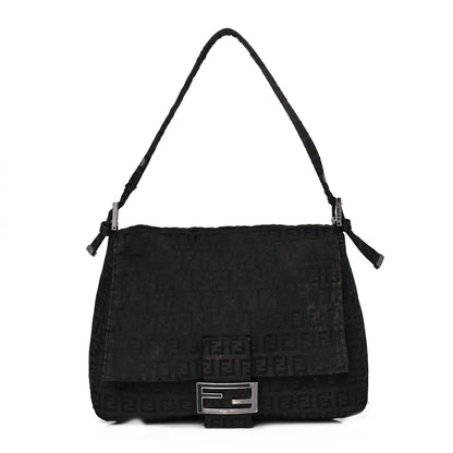 Fendi Zucchino Mama Baguette Black 1 of 10