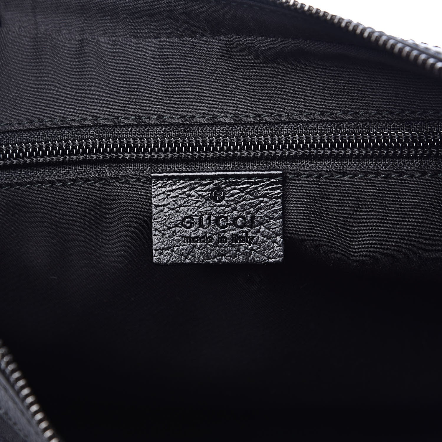 Gucci Monogram Medium Half Moon Hobo Black 6 of 10