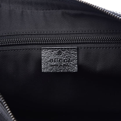 Gucci Monogram Medium Half Moon Hobo Black 6 of 10