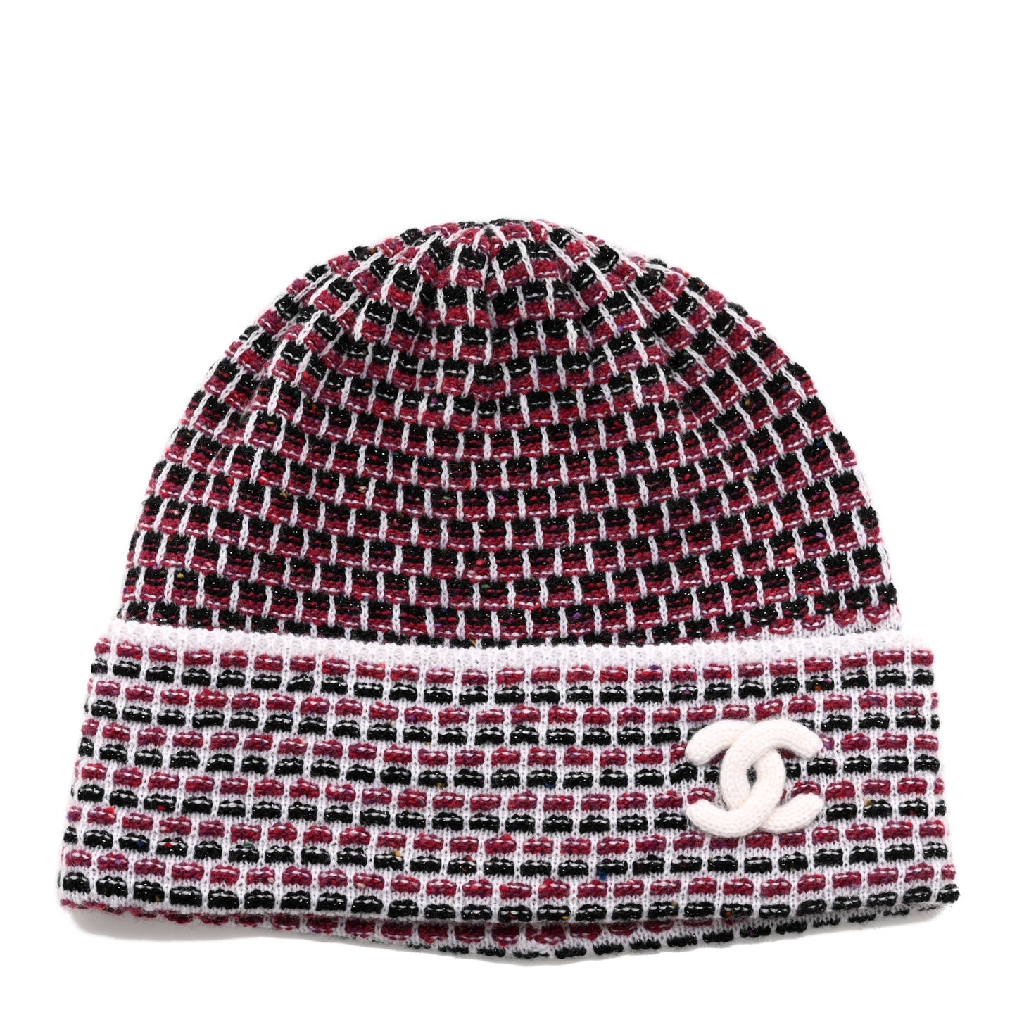 Cashmere CC Beanie Hat Pink Multicolor