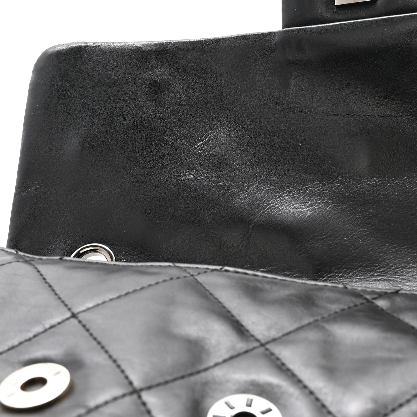 Lambskin Quilted Star Attitude Jumbo Flap Bag Black