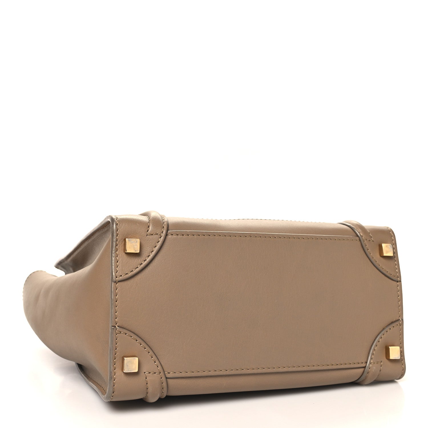 Celine Smooth Calfskin Interstice Micro Luggage Light Taupe 4 of 14