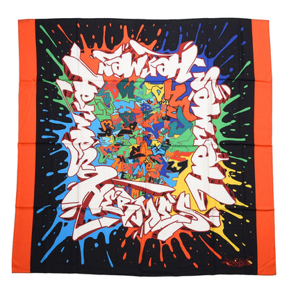 Hermes Silk Cashmere Graff Graffiti Shawl 140 1 of 8