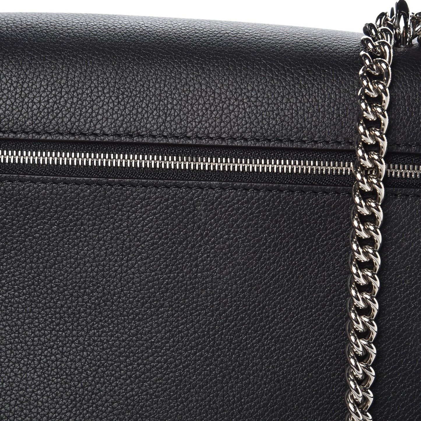 Soft Calfskin My Lockme Chain Bag BB Black