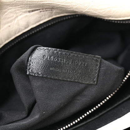 Saint Laurent Crinkled Calfskin Matelasse Monogram Medium Niki Chain Satchel Crema Soft 6 of 9