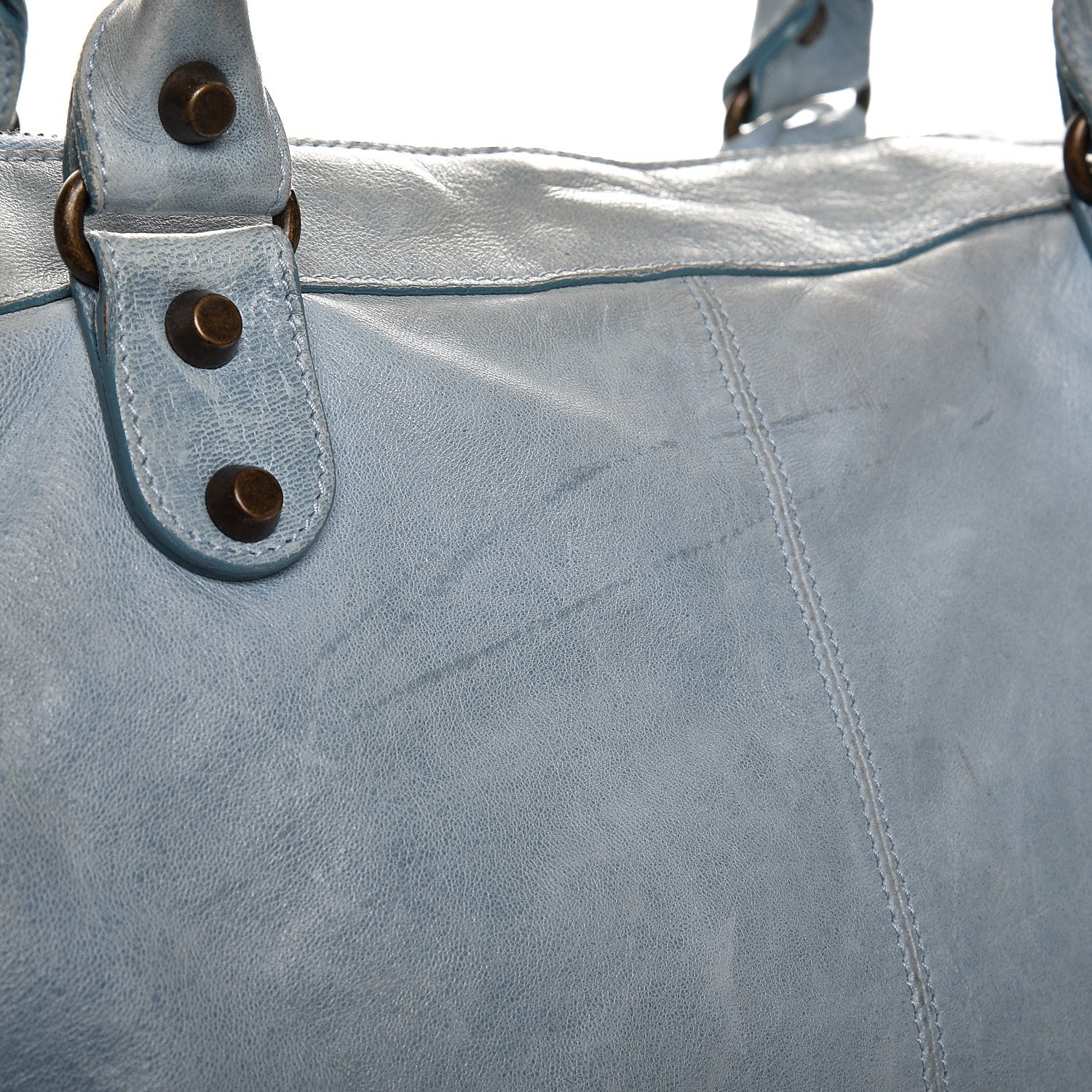 Balenciaga Agneau Classic Hardware Work Sky Blue 13 of 20