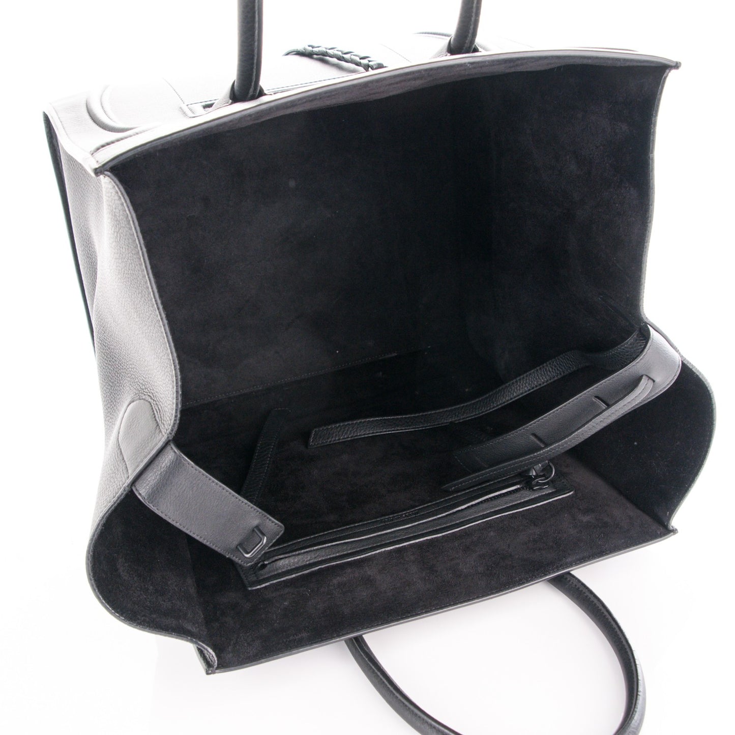 Supple Calfskin Medium Phantom Luggage Black