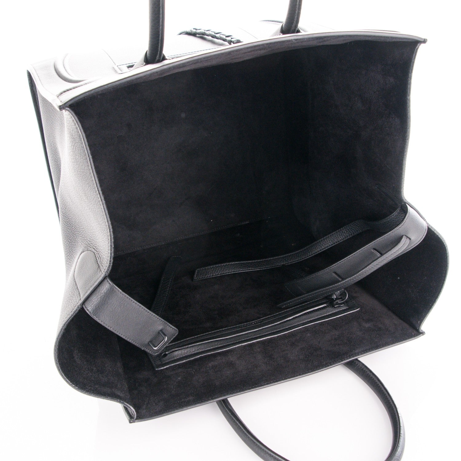 Celine Supple Calfskin Medium Phantom Luggage Black 5 of 7