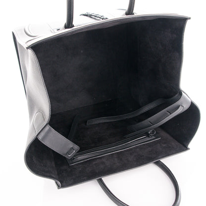 Celine Supple Calfskin Medium Phantom Luggage Black 5 of 7