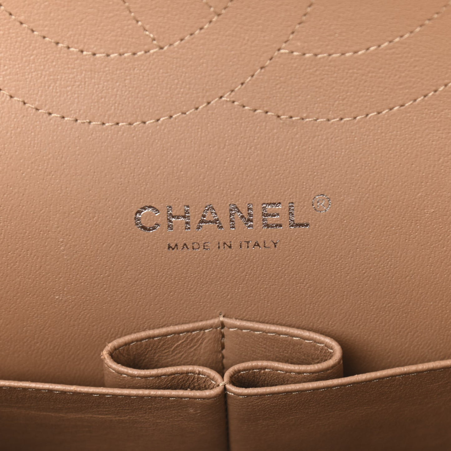 Patent Quilted Jumbo Double Flap Bronze