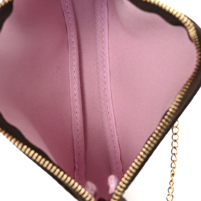 Louis Vuitton Monogram 2021 Christmas Animation Japanese Garden Mini Pochette Accessories Wisteria Pink 5 of 10