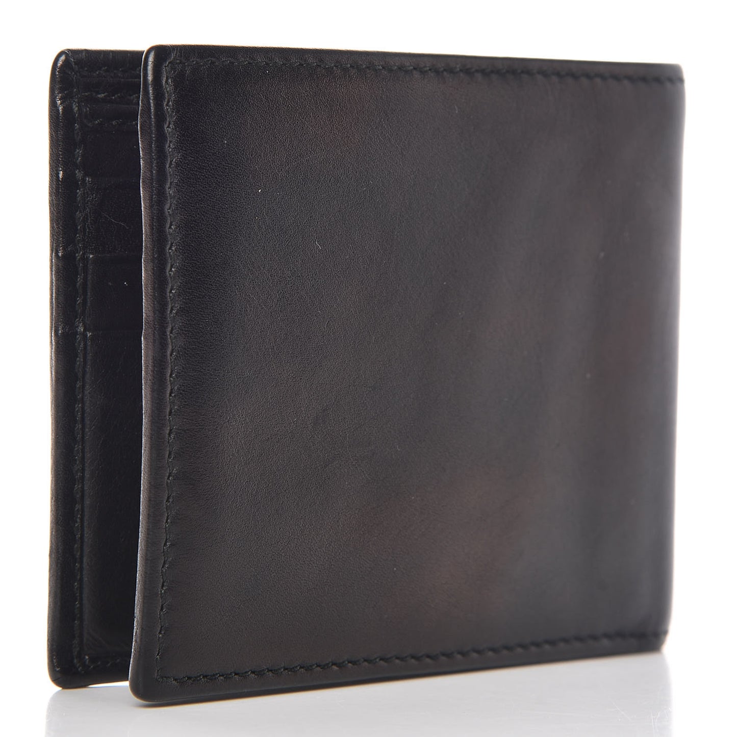 Calfskin Interlocking G Bi-Fold Wallet Black