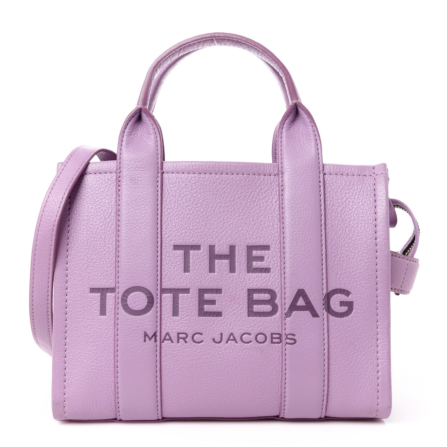 Grained Calfskin Small The Tote Bag Regal Orchid