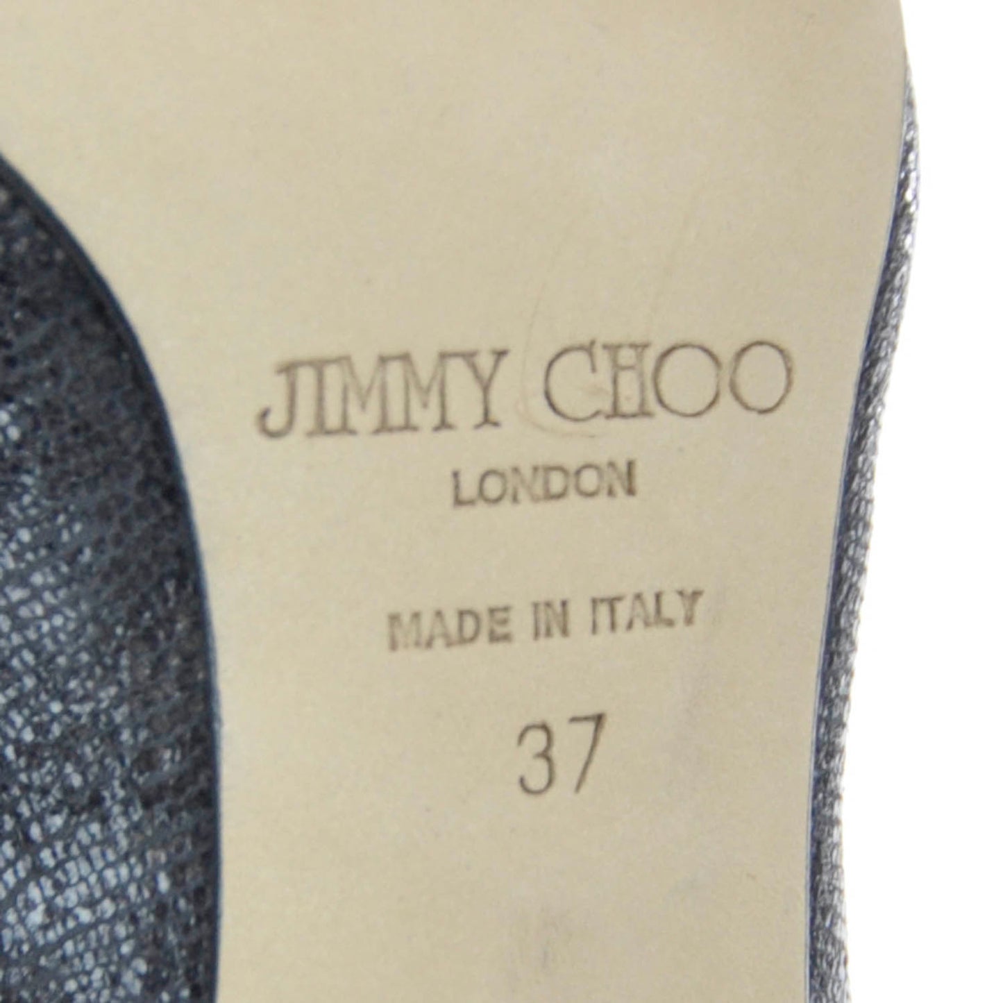 Lizard Embossed Patent Taylor Heels Anthracite 37