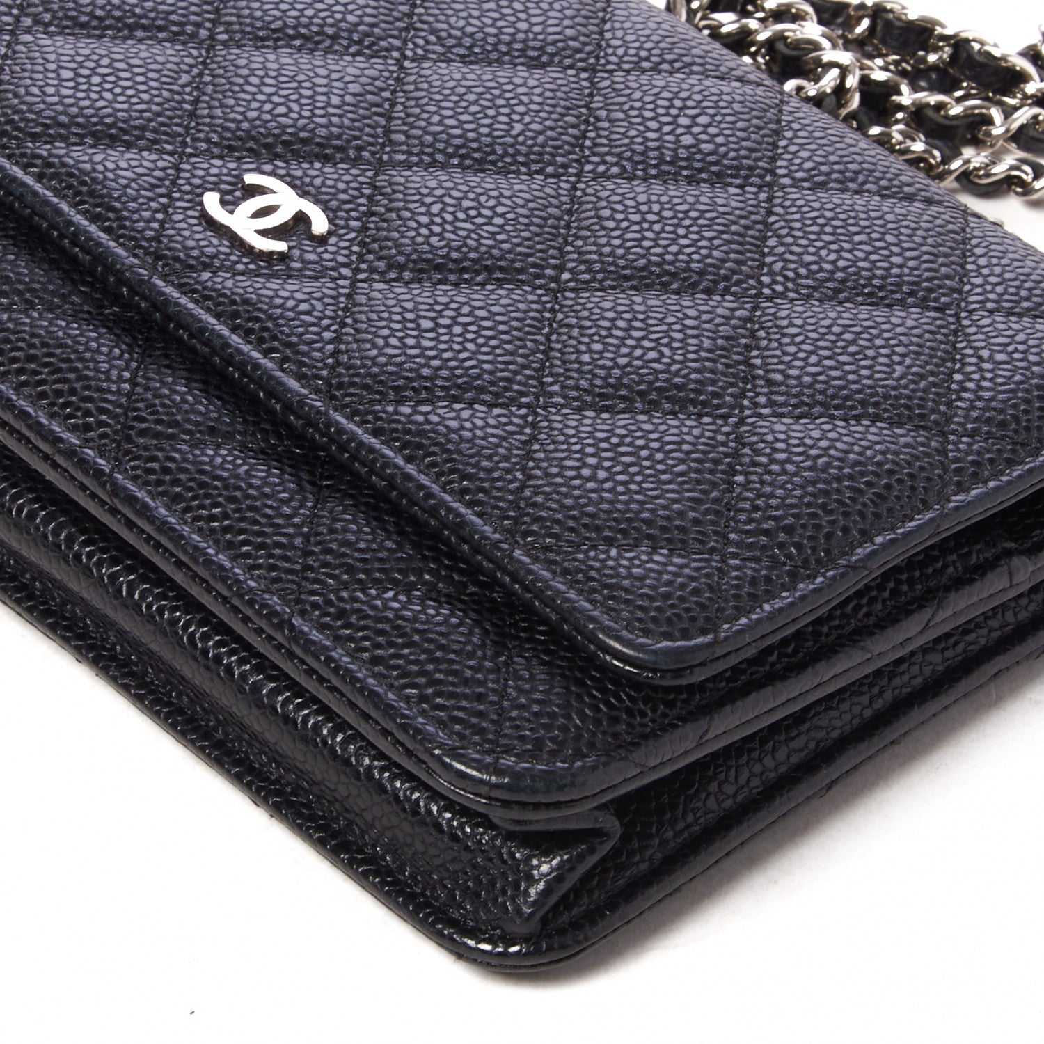 Chanel Caviar Quilted Wallet On Chain WOC Black 4 of 10