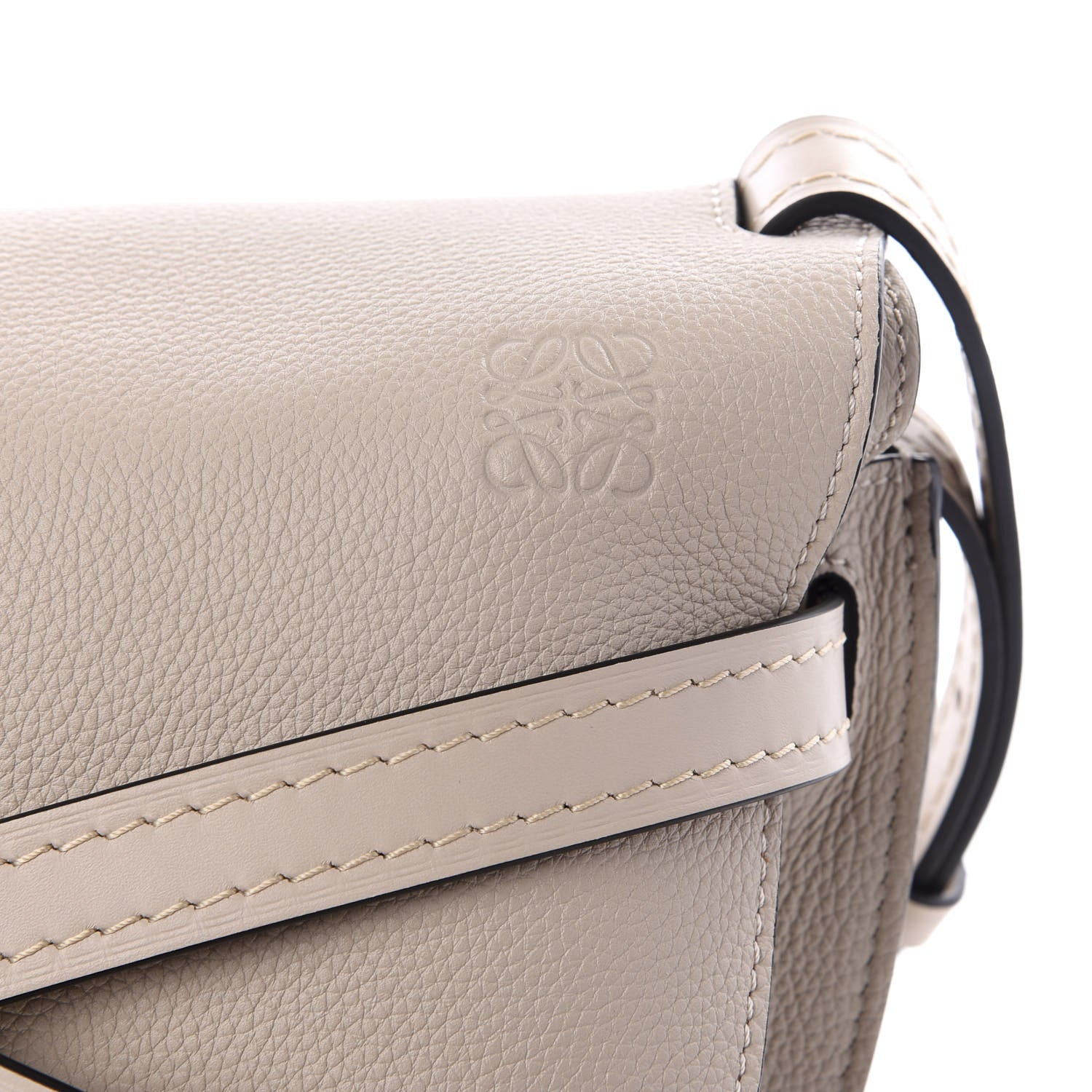 Loewe Grained Calfskin Small Gate Crossbody Bag Light Oat 7 of 8